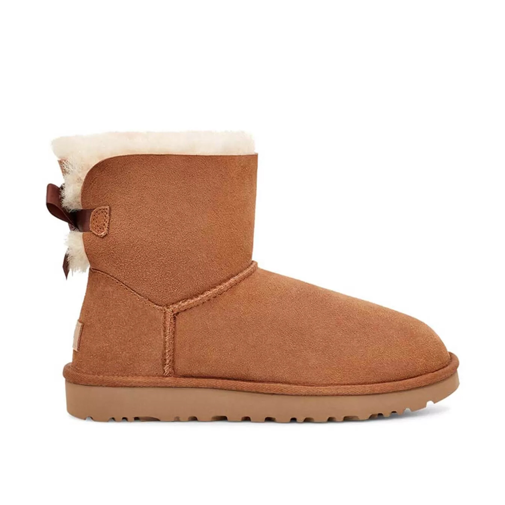 UGG Mini Bailey Bow II Γυναικεία Μποτάκια - Καφέ