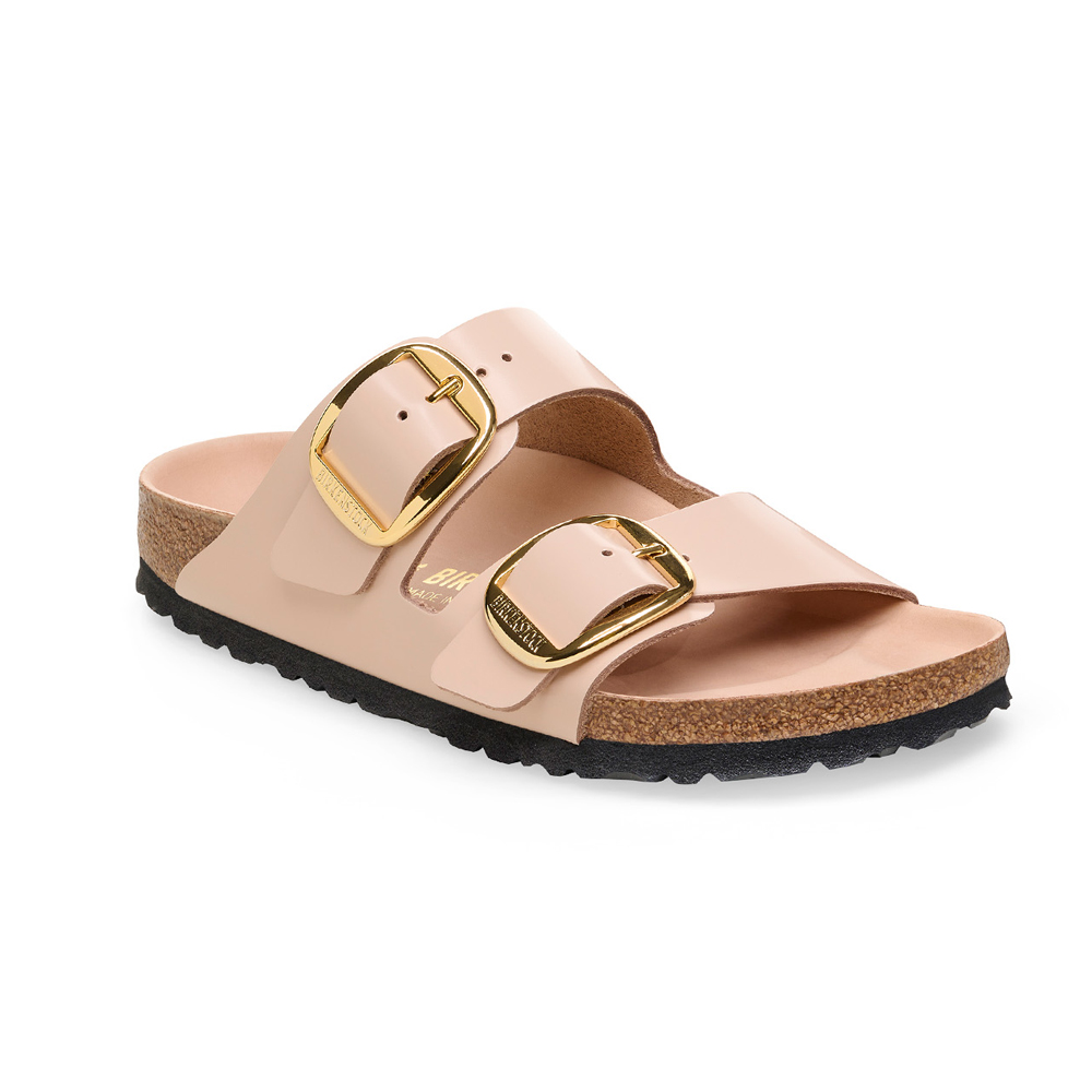 BIRKENSTOCK Leather Arizona Bb Lena High Shine New Beige Hex Narrow Fit Seasonal Classic Adults Γυναικείες Δερμάτινες Παντόφλες - 4