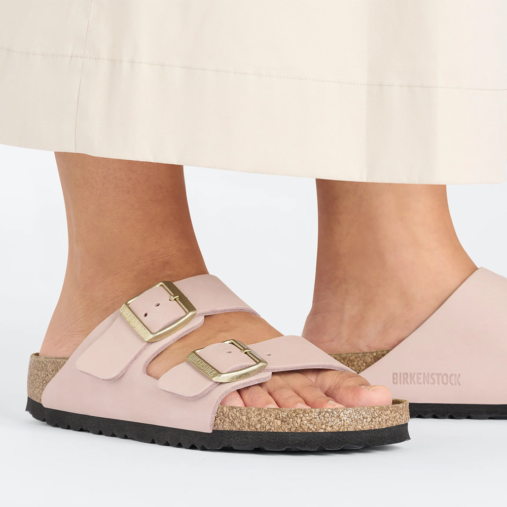 BIRKENSTOCK Classic Arizona Lenb Soft Pink Narrow Fit Γυναικείες Ανατομικές Παντόφλες - 5