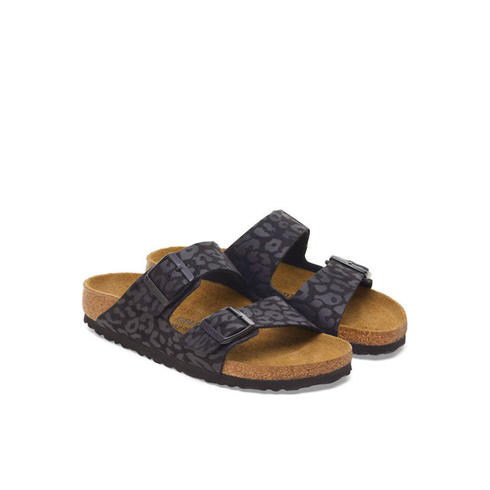 BIRKENSTOCK Arizona Soft Footbed Leather Regular Fit Γυναικείες Ανατομικές Παντόφλες - 3