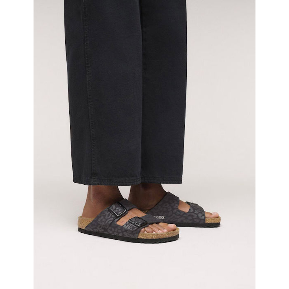 BIRKENSTOCK Arizona Soft Footbed Leather Regular Fit Γυναικείες Ανατομικές Παντόφλες - 4