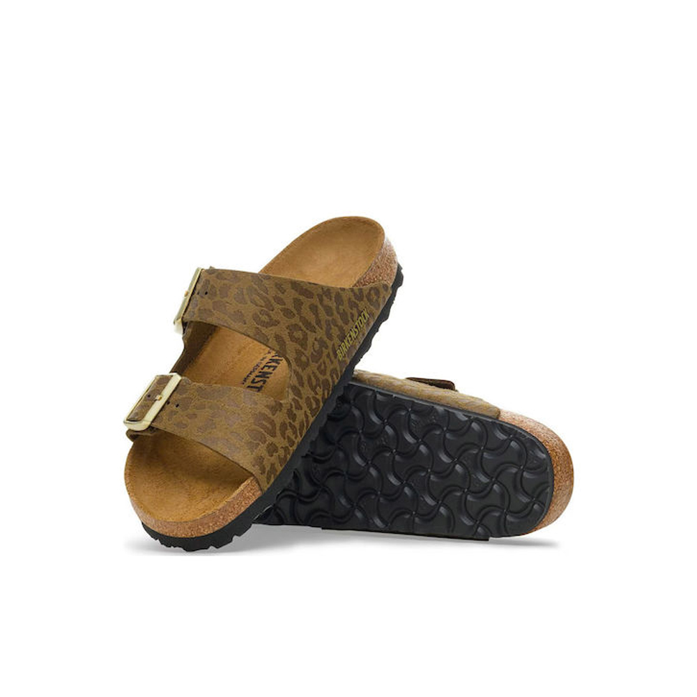BIRKENSTOCK Arizona Soft Footbed Leather Regular Fit Γυναικείες Ανατομικές Παντόφλες - 2