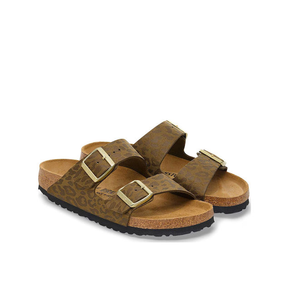 BIRKENSTOCK Arizona Soft Footbed Leather Regular Fit Γυναικείες Ανατομικές Παντόφλες - 3
