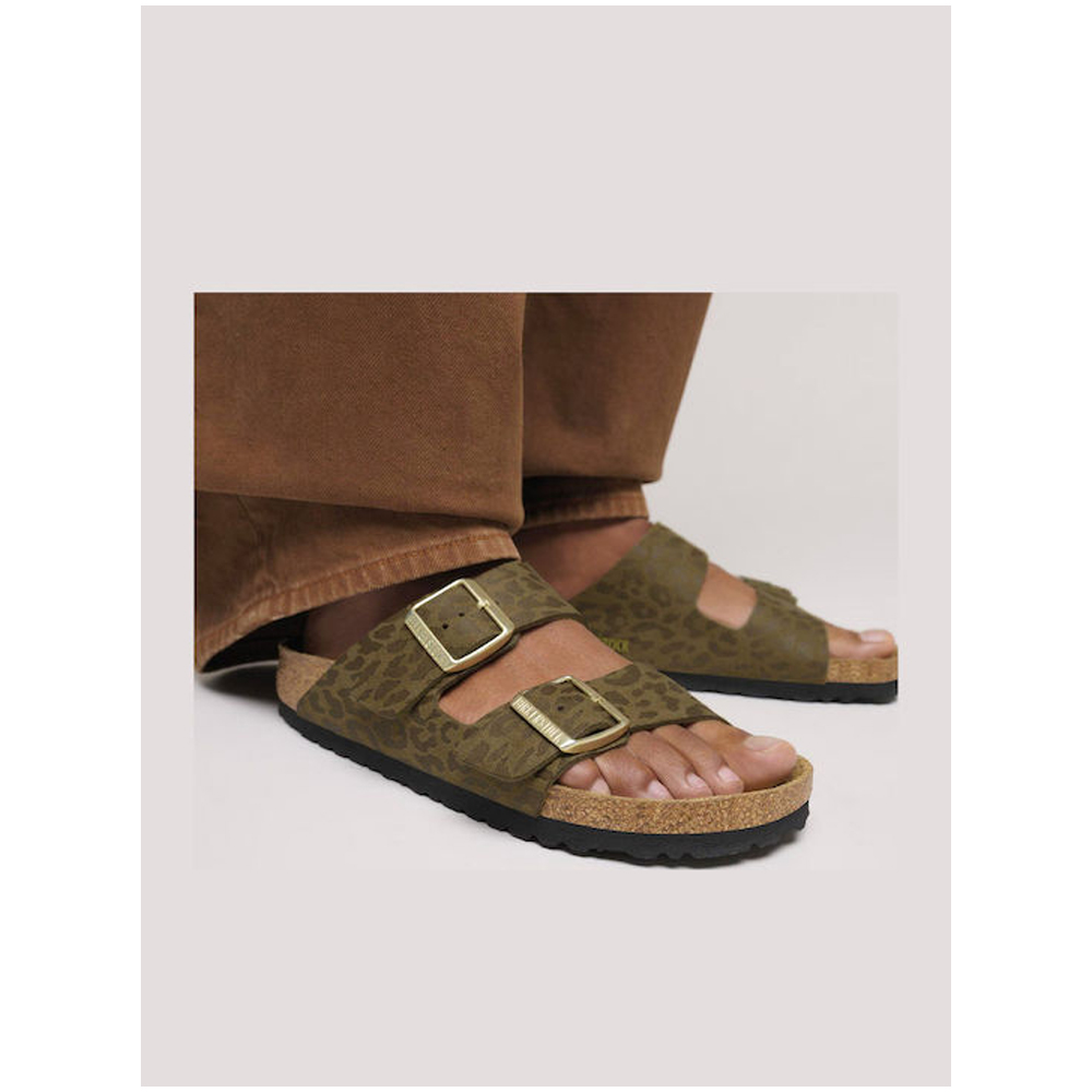 BIRKENSTOCK Arizona Soft Footbed Leather Regular Fit Γυναικείες Ανατομικές Παντόφλες - 4