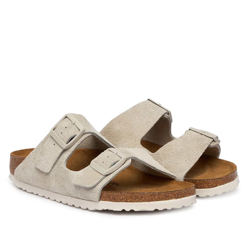 BIRKENSTOCK Arizona Soft Suede Leather Narrow Fit Γυναικείες Ανατομικές Παντόφλες - 2