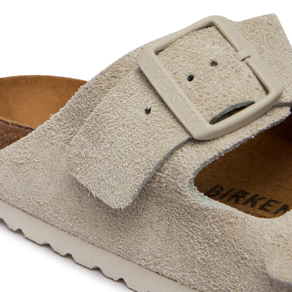 BIRKENSTOCK Arizona Soft Suede Leather Narrow Fit Γυναικείες Ανατομικές Παντόφλες - 4