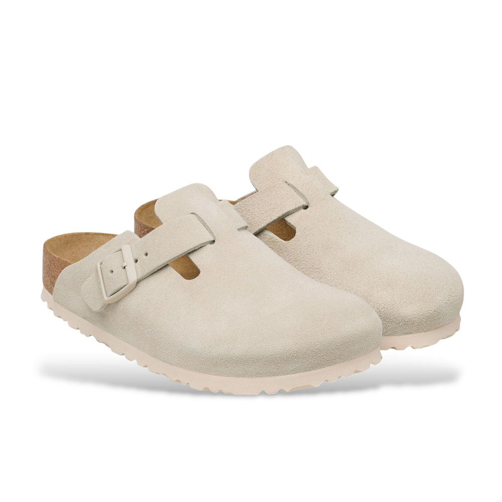 BIRKENSTOCK Leather Boston Narrow Fit Suede Γυναικείες Παντόφλες - 3