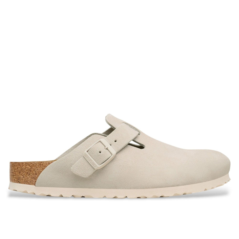 BIRKENSTOCK Leather Boston Narrow Fit Suede Γυναικείες Παντόφλες - 4