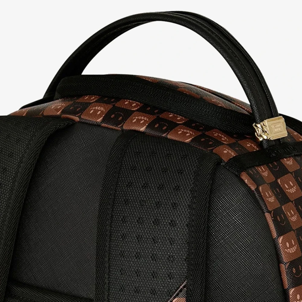SPRAYGROUND Sharks In Paris Wtf Bubble Brown Check DLXSV Unisex Backpack - 4