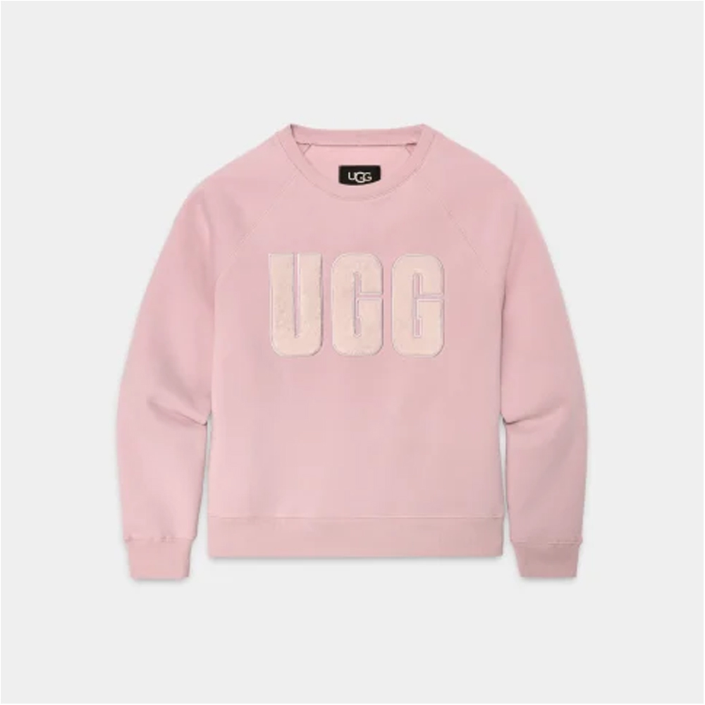 UGG Madeline Fuzzy Logo Crewneck Γυναικείο Φούτερ  - 3