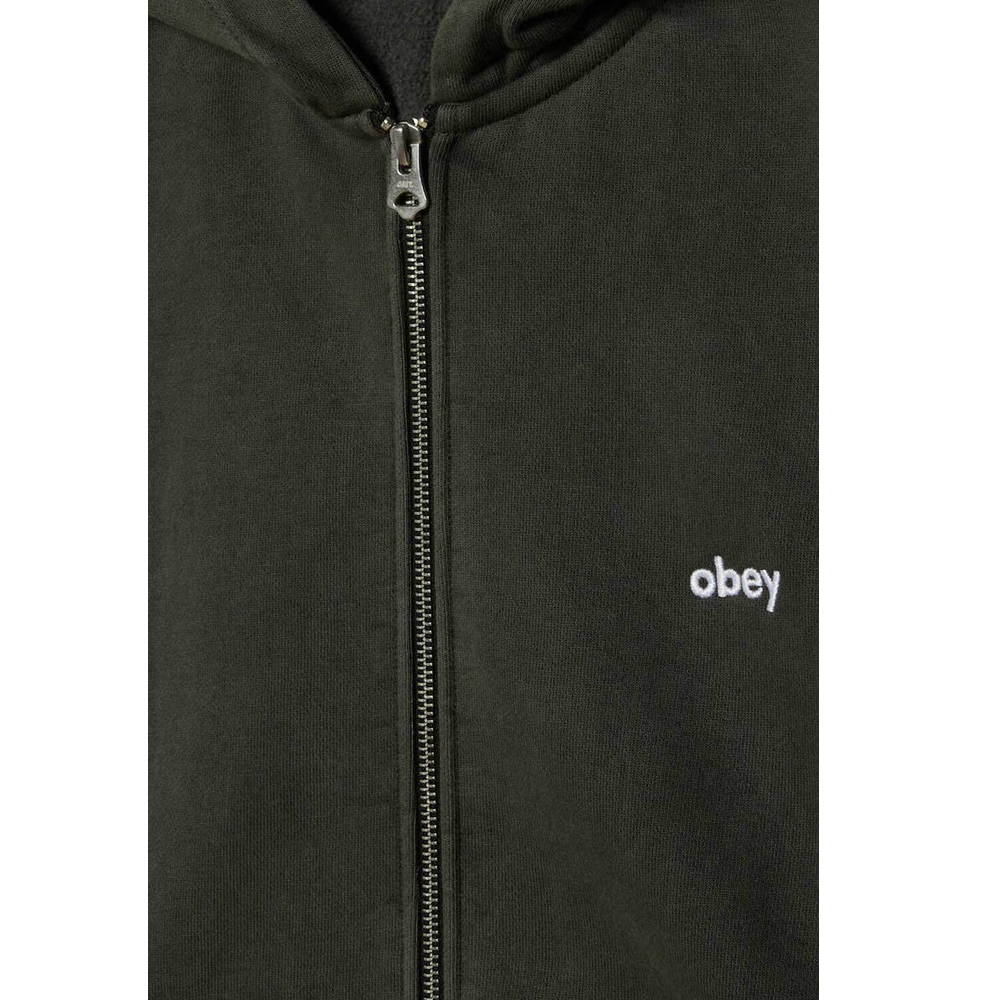 OBEY Lowercase Pigment  Zip Hood Fleece  Ανδρική Ζακέτα Με Κουκούλα - 3