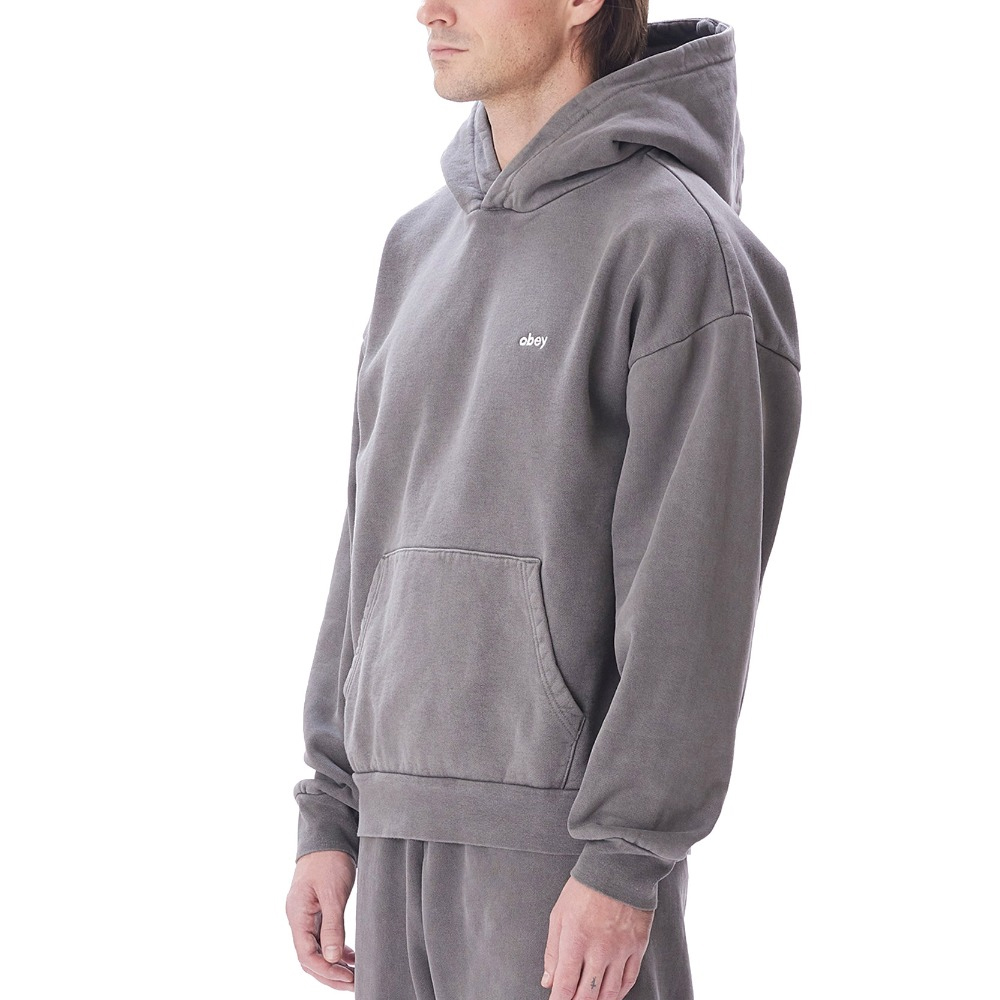 OBEY Lowercase Pigment Hood Fleece Ανδρικό Φούτερ με κουκούλα - 3