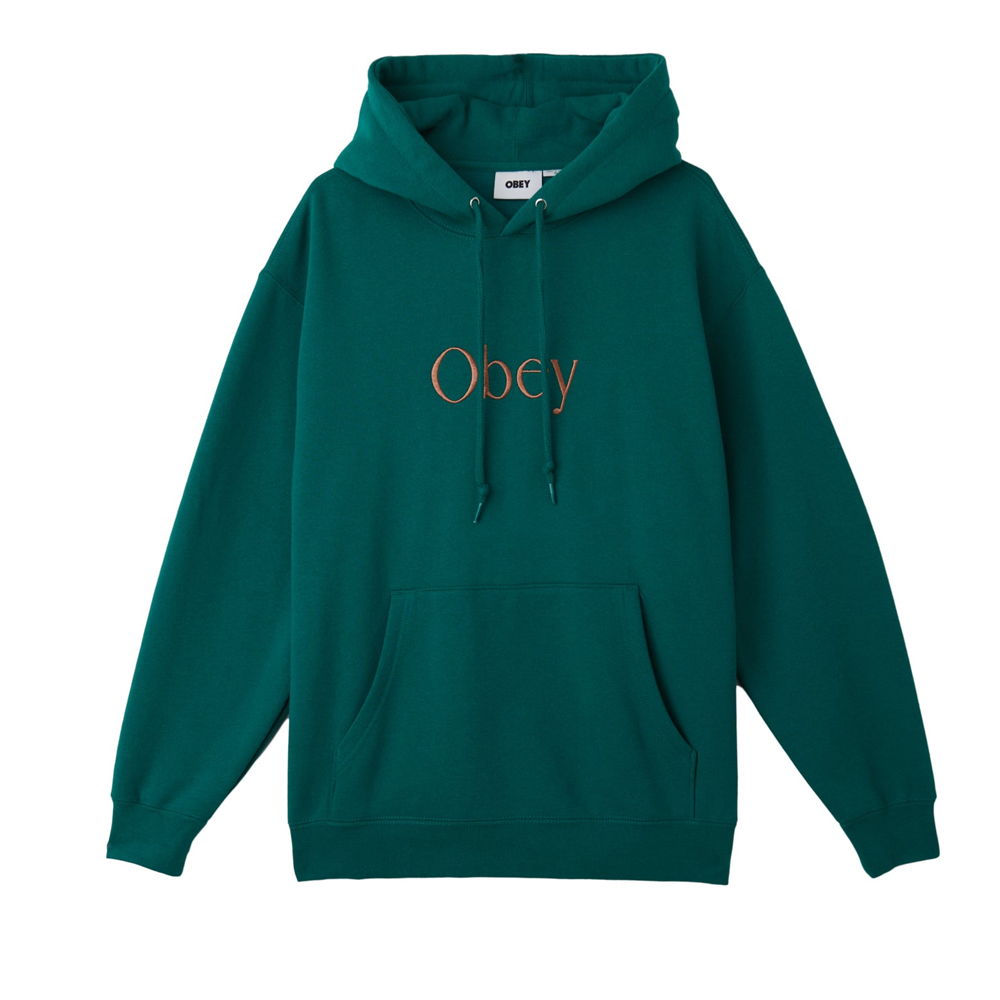 OBEY Ages Pullover Hood Unisex Φούτερ με κουκούλα - Πράσινο
