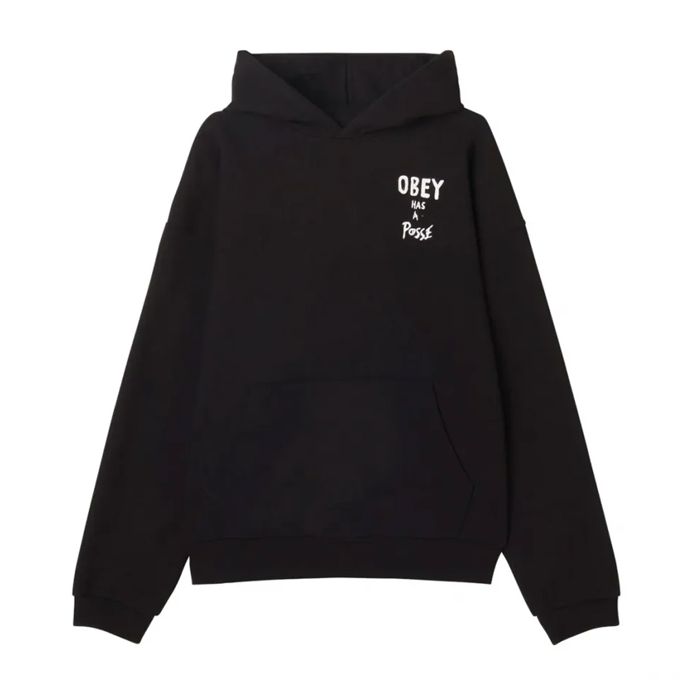 OBEY Posse Extra Heavy Hoodie Ανδρικό Φούτερ με κουκούλα - Μαύρο