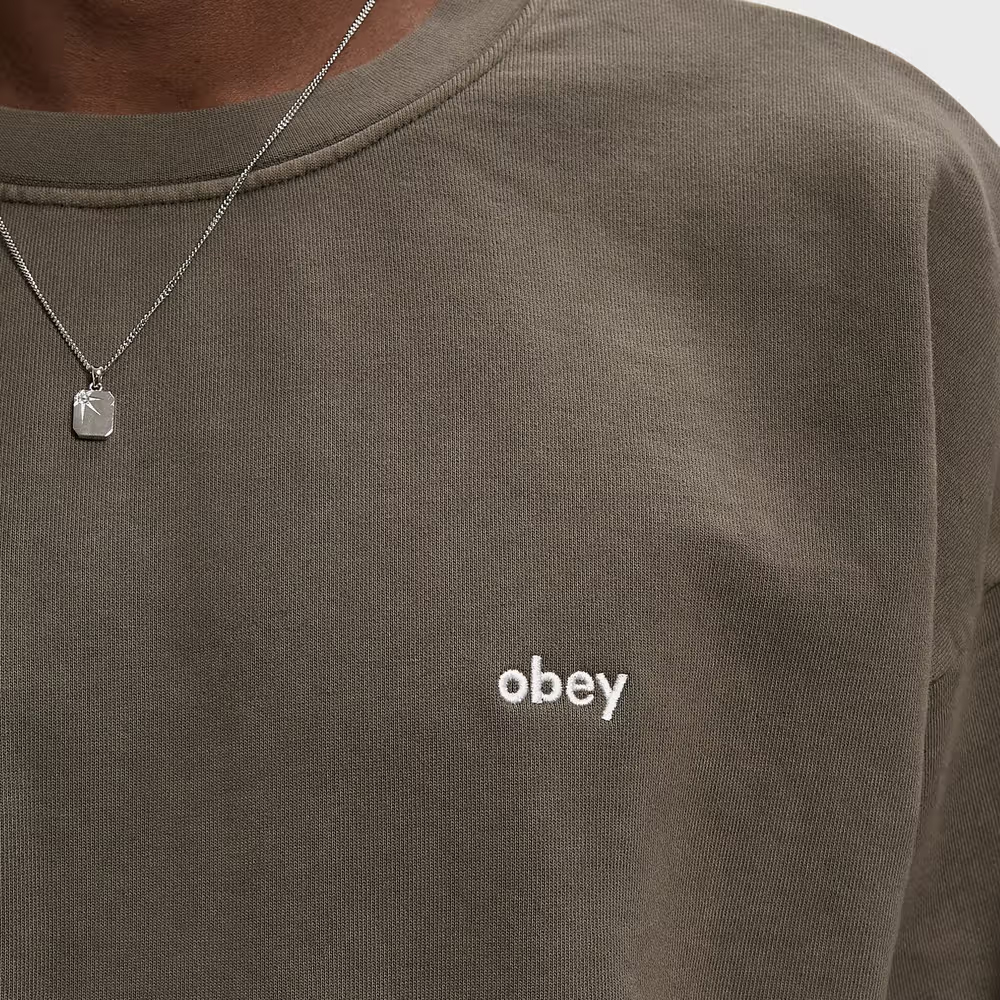 OBEY Lowercase Pigment Crew Unisex Φούτερ - 2