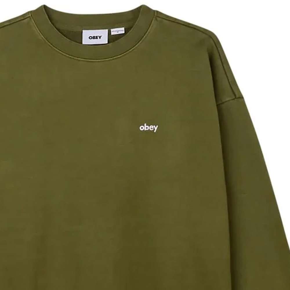 OBEY Lowercase Pigment Crew Unisex Φούτερ  - 3
