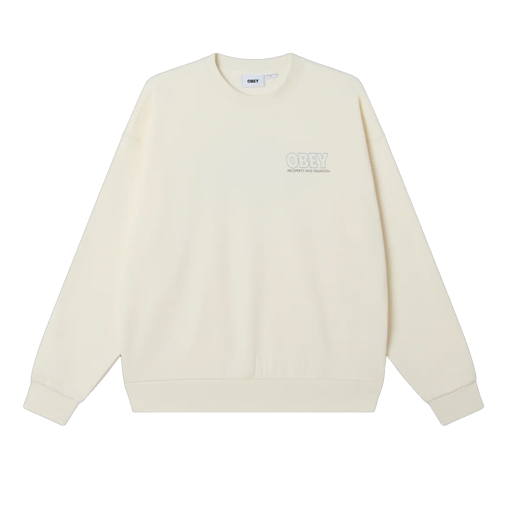 OBEY Salvation Crew Ανδρικό Φούτερ - Κρεμ