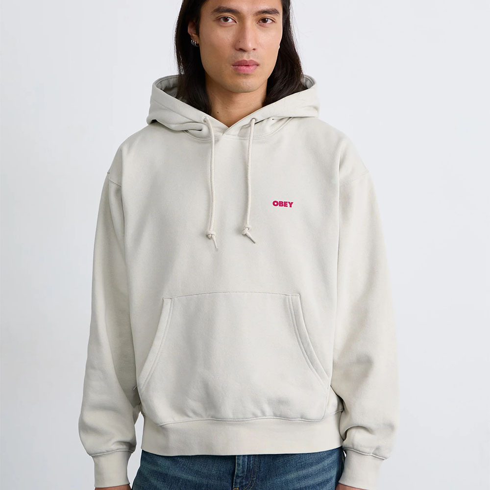 OBEY Art Studio Flowers Fleece Ανδρικό Φούτερ με κουκούλα - 3