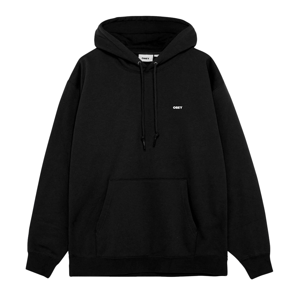 OBEY World In Flames Fleece Ανδρικό Φούτερ με κουκούλα - Μαύρο