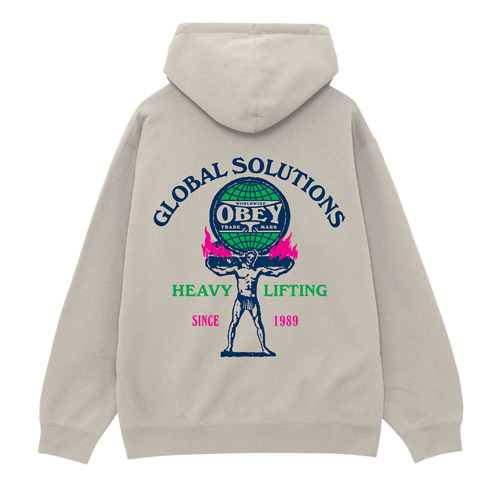 OBEY Heavy Lifting Fleece Ανδρικό Φούτερ με κουκούλα - 2