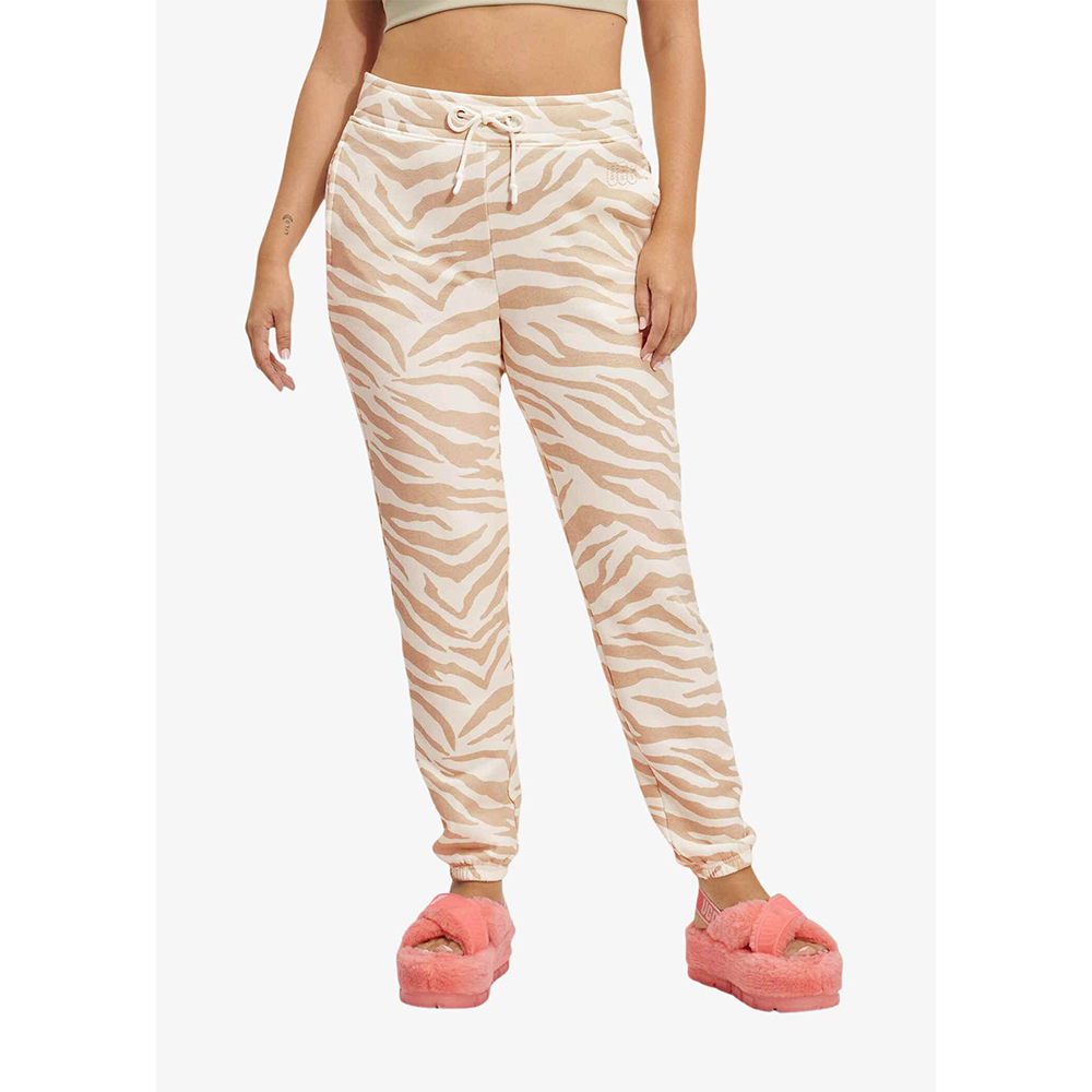 UGG Daniella Zebra Print Sweatpant Γυναικείο Παντελόνι Φόρμας - Μπεζ