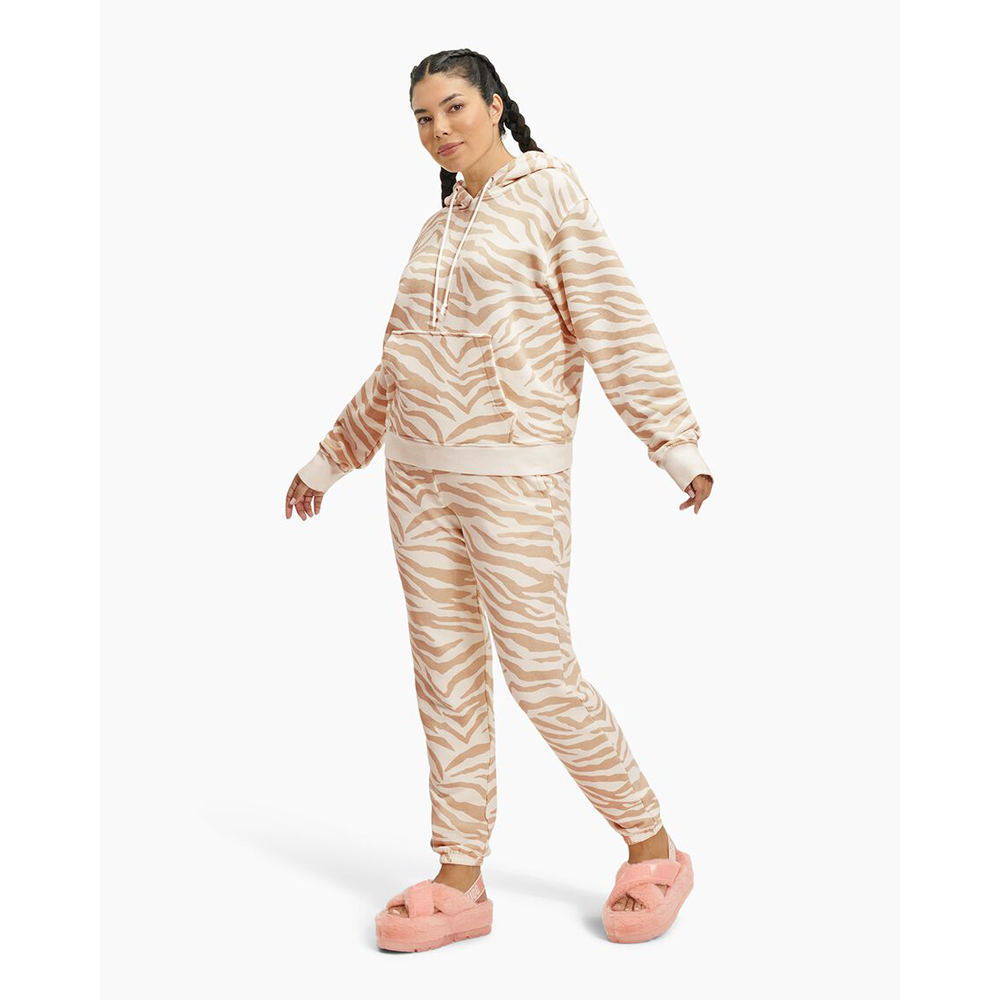 UGG Daniella Zebra Print Sweatpant Γυναικείο Παντελόνι Φόρμας - 4