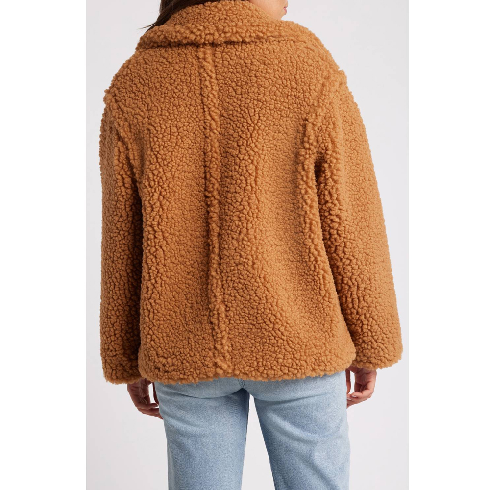 UGG Gertrude Short Teddy Coat Γυναικείο Κοντό Παλτό - 2