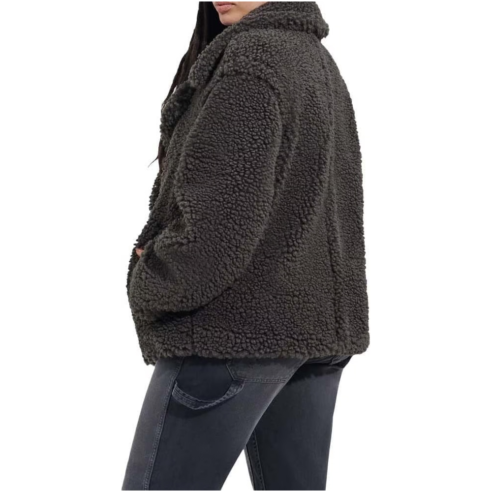 UGG Gertrude Short Teddy Coat Γυναικείο Κοντό Παλτό - 2