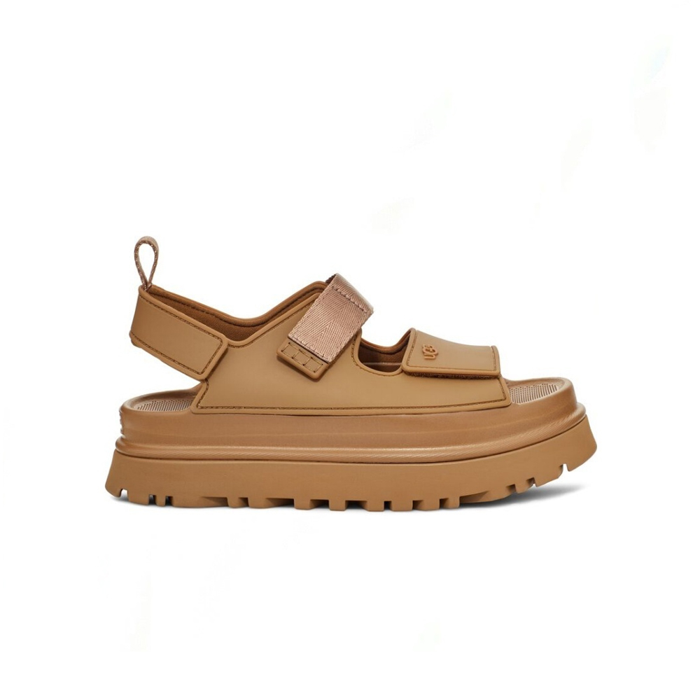 UGG Goldenglow Flatform Γυναικεία Πέδιλα - Καφέ
