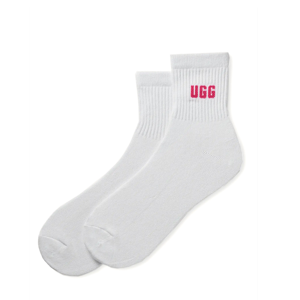 UGG Women's Quinlin Logo Quarter 2Pack Socks Γυναικείες Κάλτσες - 2