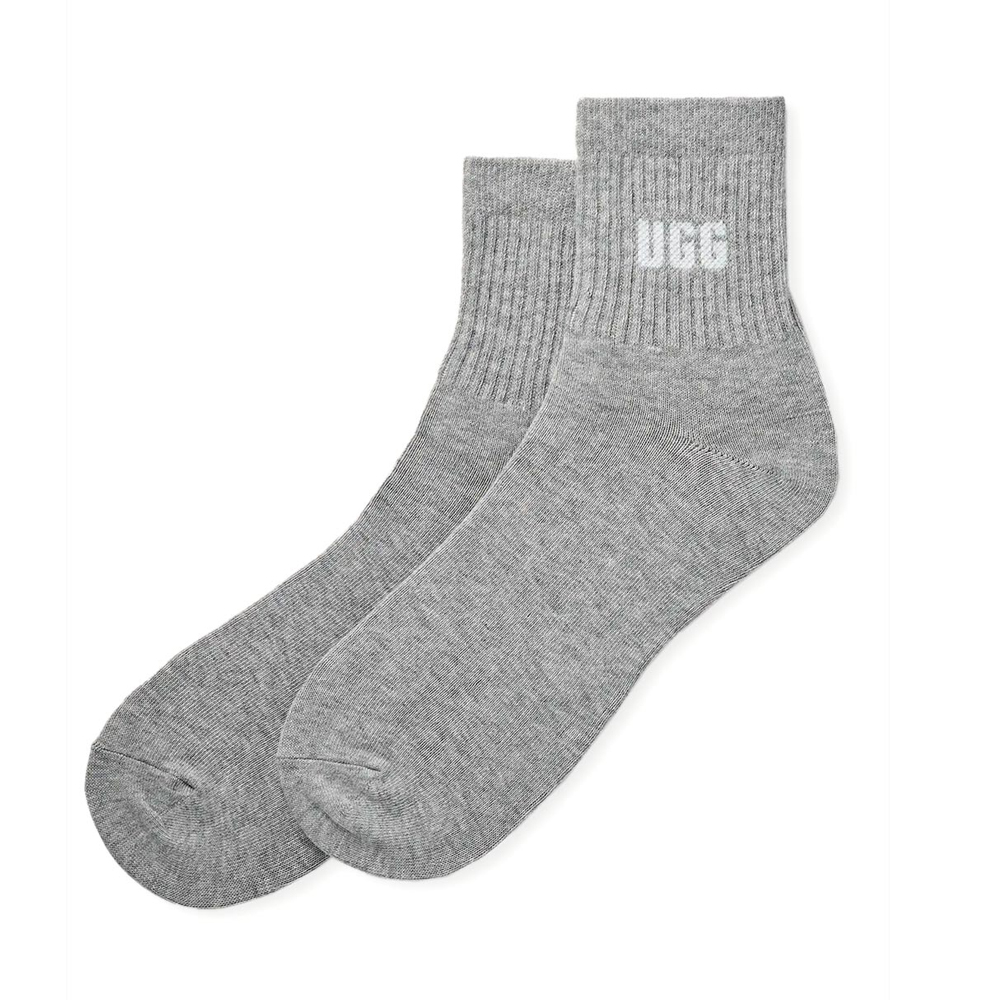 UGG Women's Quinlin Logo Quarter 2Pack Socks Γυναικείες Κάλτσες - 3