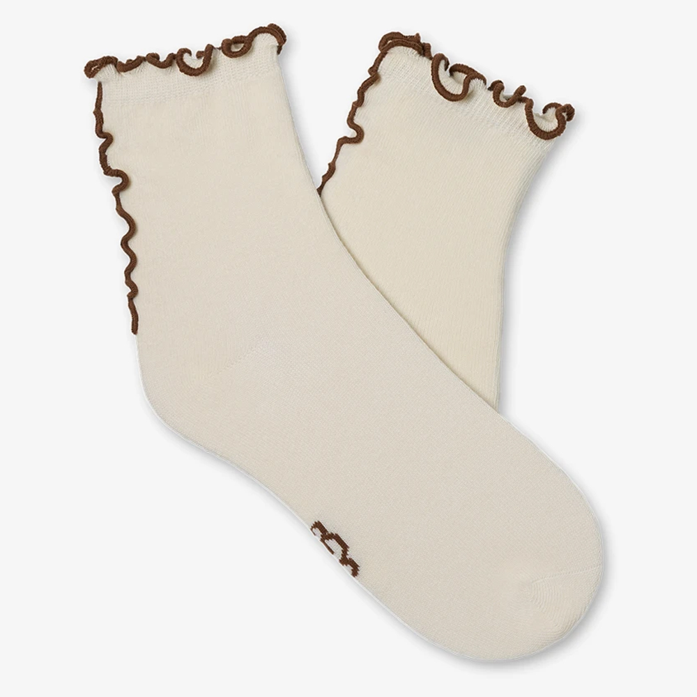 UGG Karsyn Lettuce Edge Quarter II Socks  Γυναικείες Κάλτσες - 2