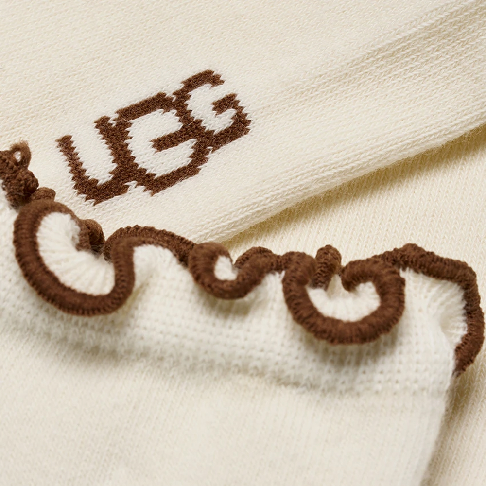 UGG Karsyn Lettuce Edge Quarter II Socks  Γυναικείες Κάλτσες - 3