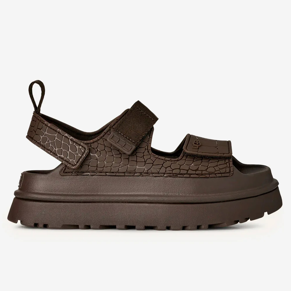 UGG GoldenGlow Embossed  Γυναικεία Σανδάλια - Καφέ