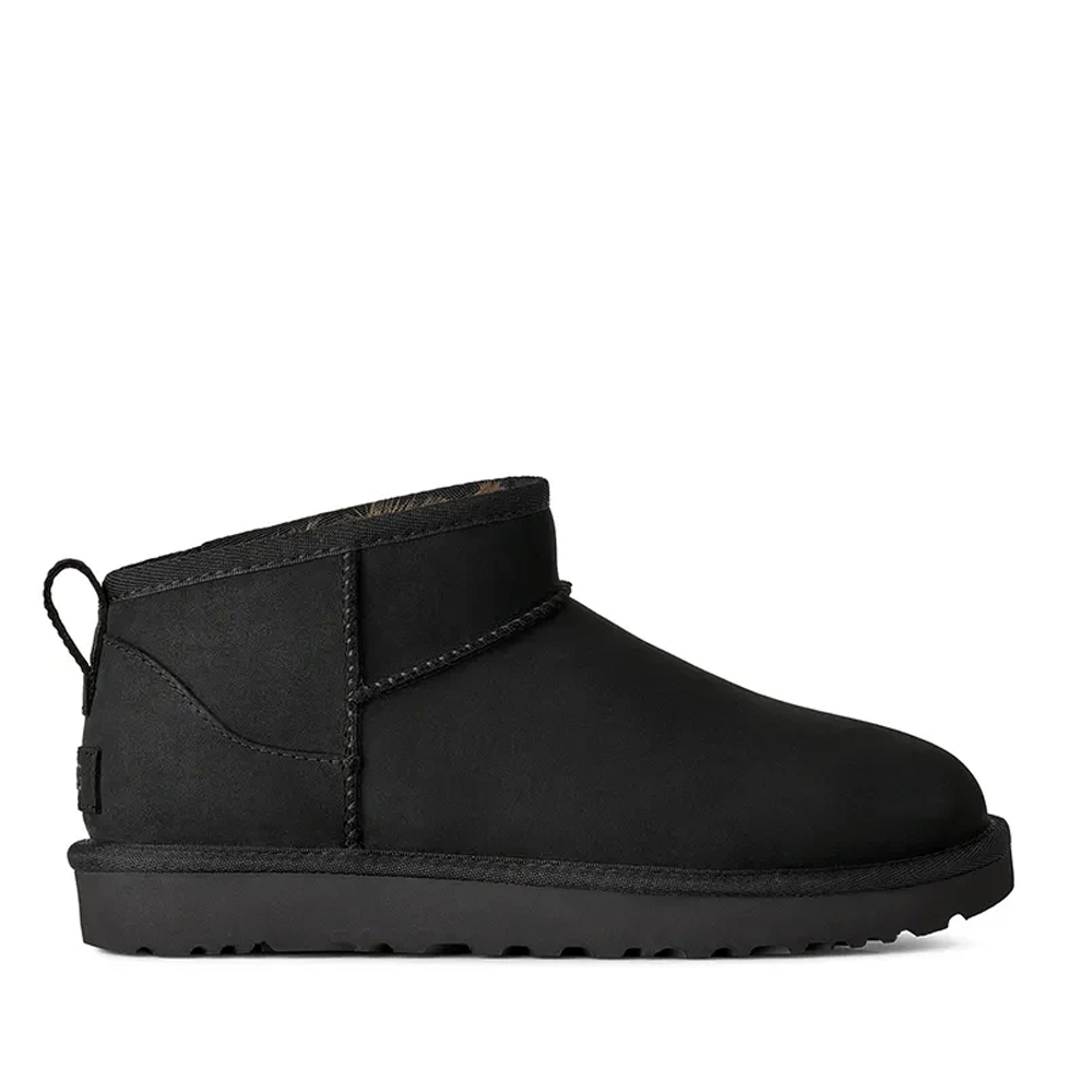 UGG Classic Ultra Mini Nubuck Γυναικεία Μποτάκια - Μαύρο