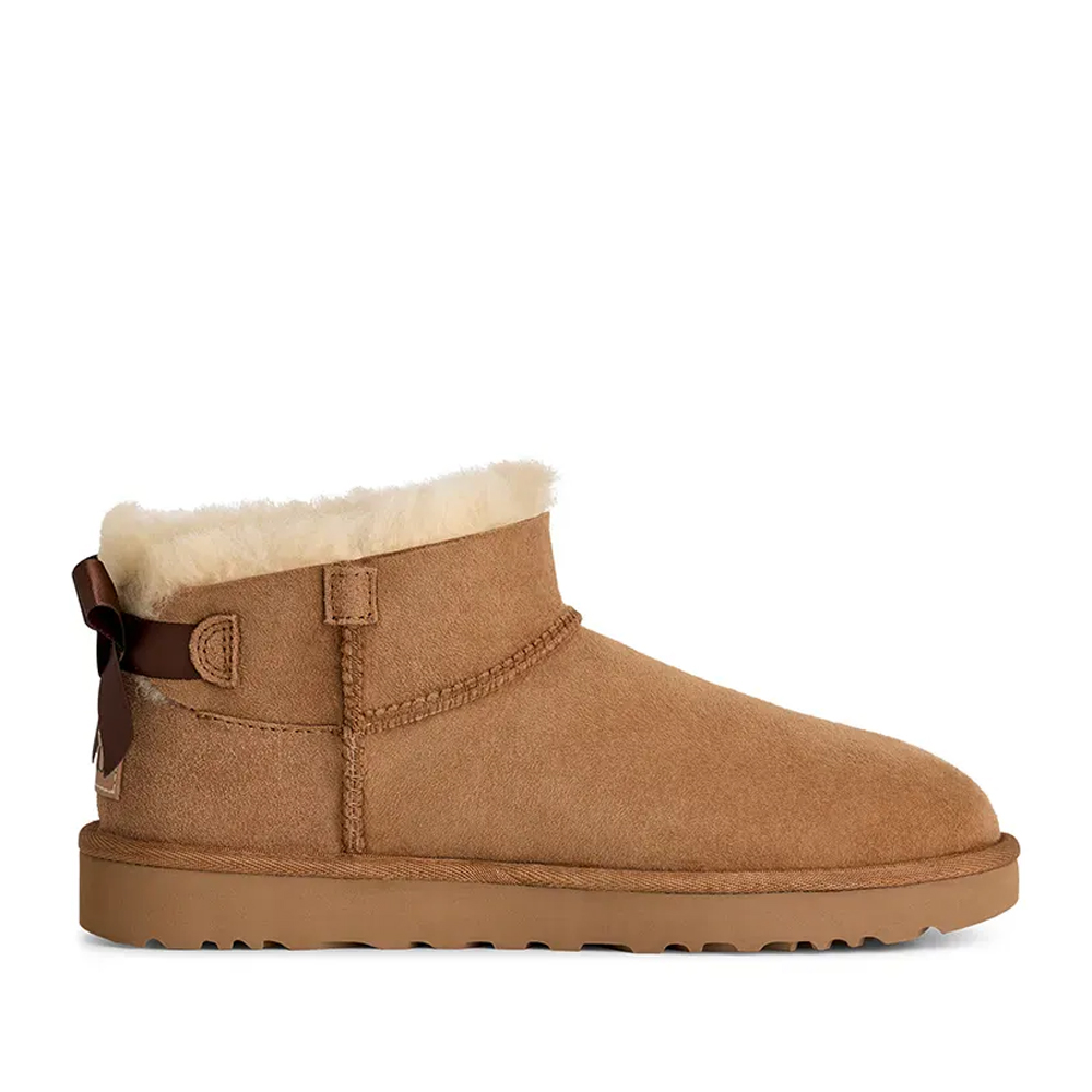 UGG Ultra Mini Bailey Bow Γυναικεία Μποτάκια - Καφέ