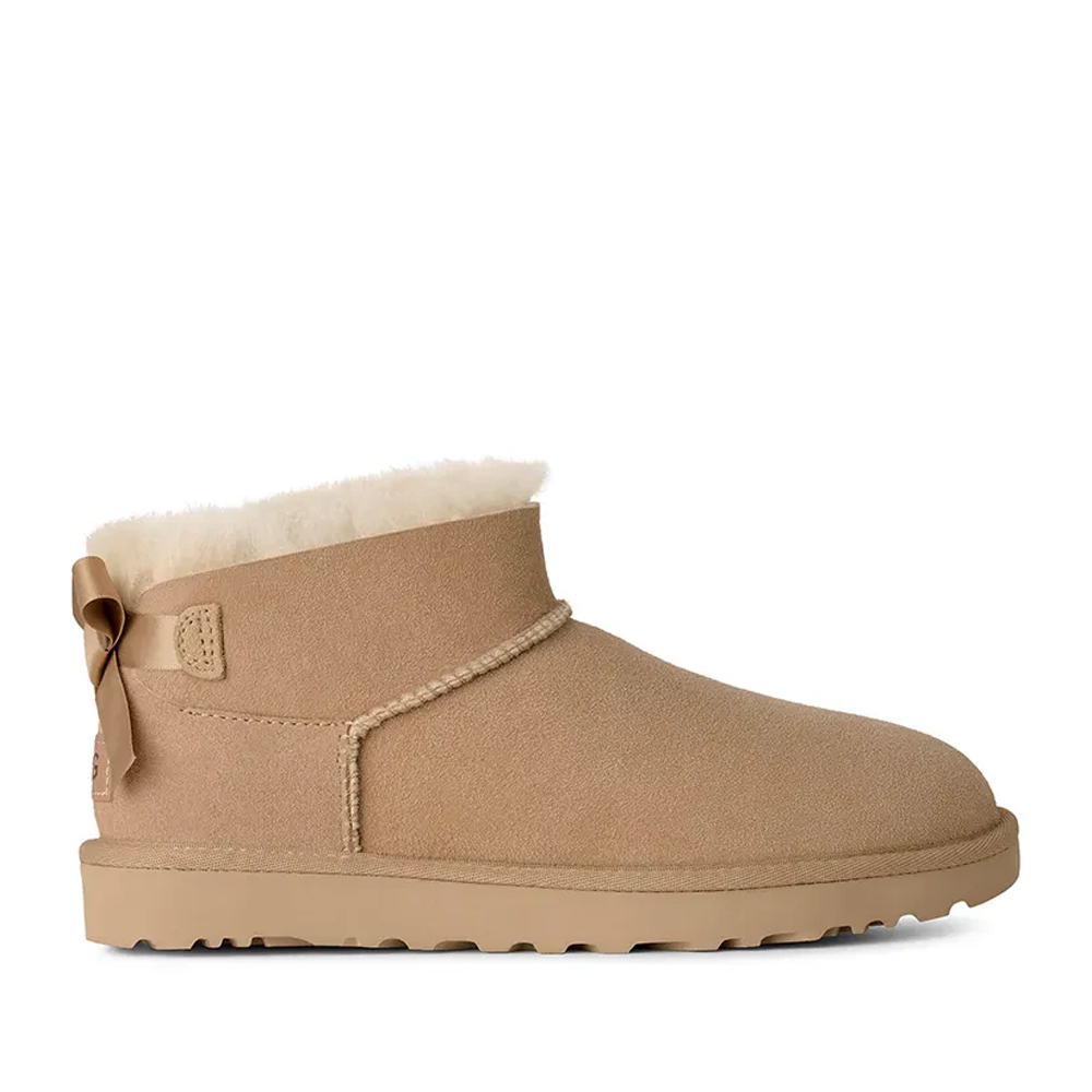 UGG Ultra Mini Bailey Bow Γυναικεία Μποτάκια - Μπεζ