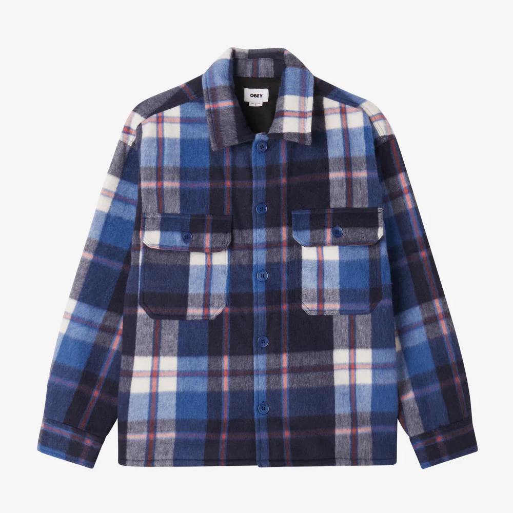 OBEY Stanton Shirt Jacket Unisex Ζακέτα - Μπλε