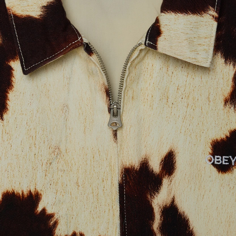 Obey Workshop Jacket Unisex Μπουφάν Τζιν - 4