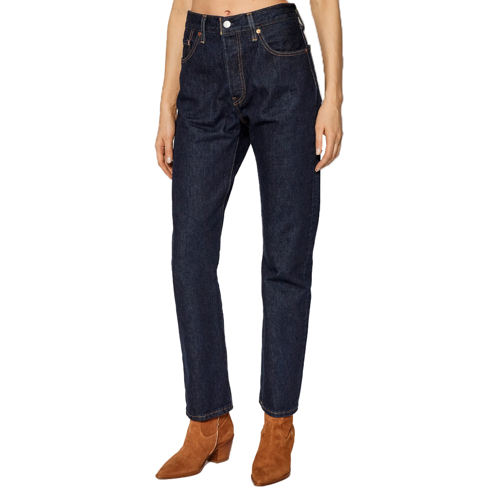 LEVI'S 501 Jeans For Women Deep Γυναικείο Jean Παντελόνι - Μπλε