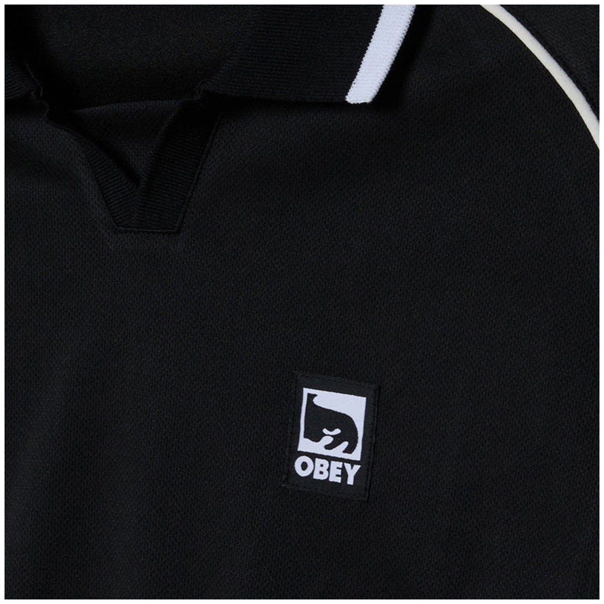 OBEY Polo Collar Sports Shirt  Ανδρική Αθλητική Μακρυμάνικη Μπλούζα - 3