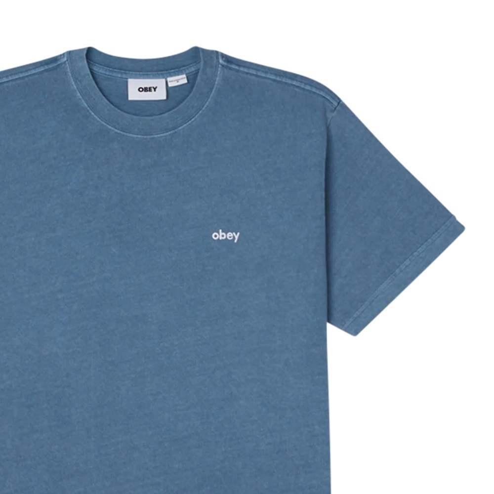 OBEY Lowercase Pigment Tee Short Sleeve Ανδρικό T-Shirt - 3