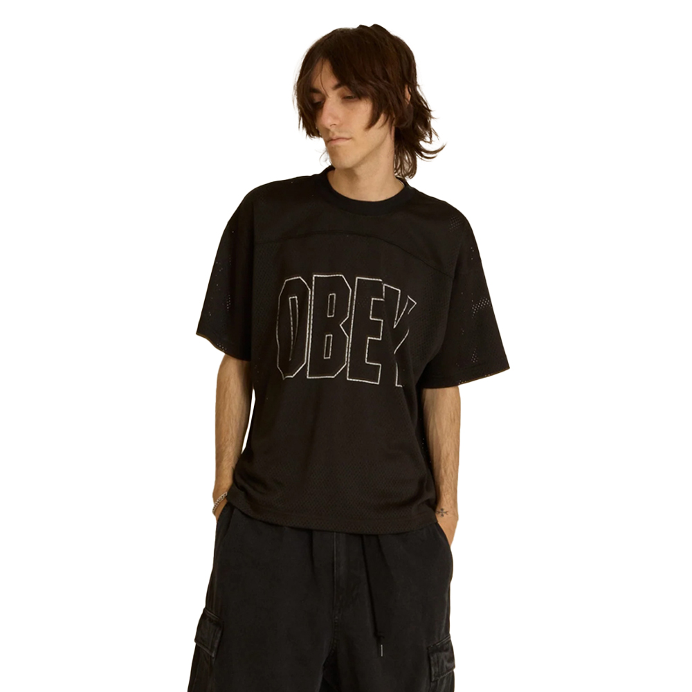 OBEY Johnson Practise Jersey Tee Ανδρικό T-Shirt  - Μαύρο