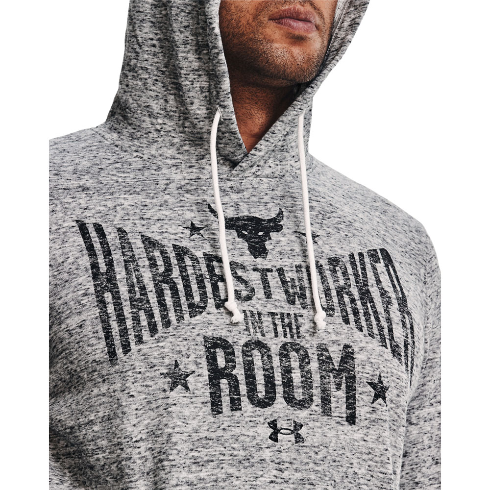 UNDER ARMOUR Men's Project Rock Terry Hoodie Ανδρικό Φούτερ - 4