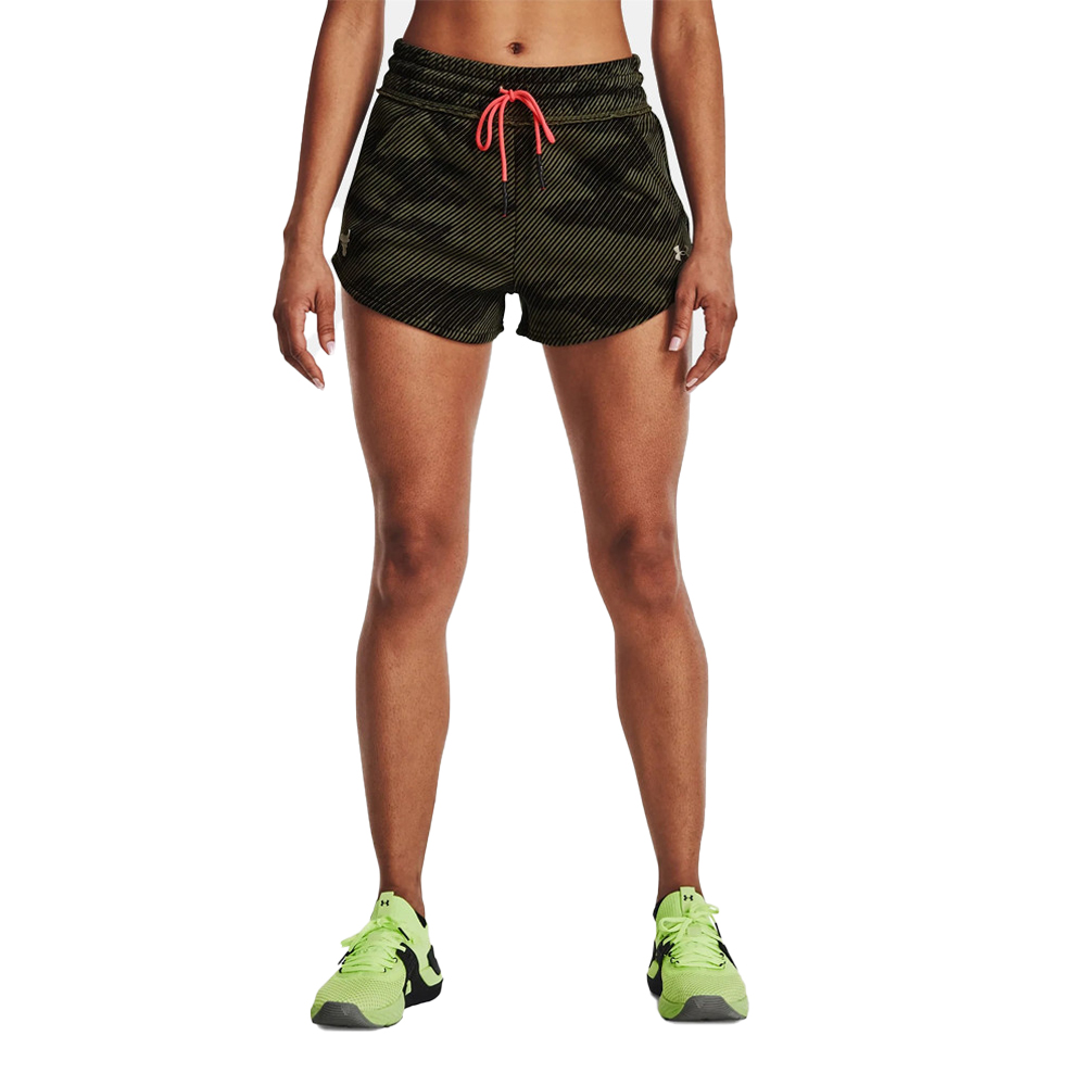 UNDER ARMOUR Project Rock Print Short Γυναικείο Σορτς Χακί - 1