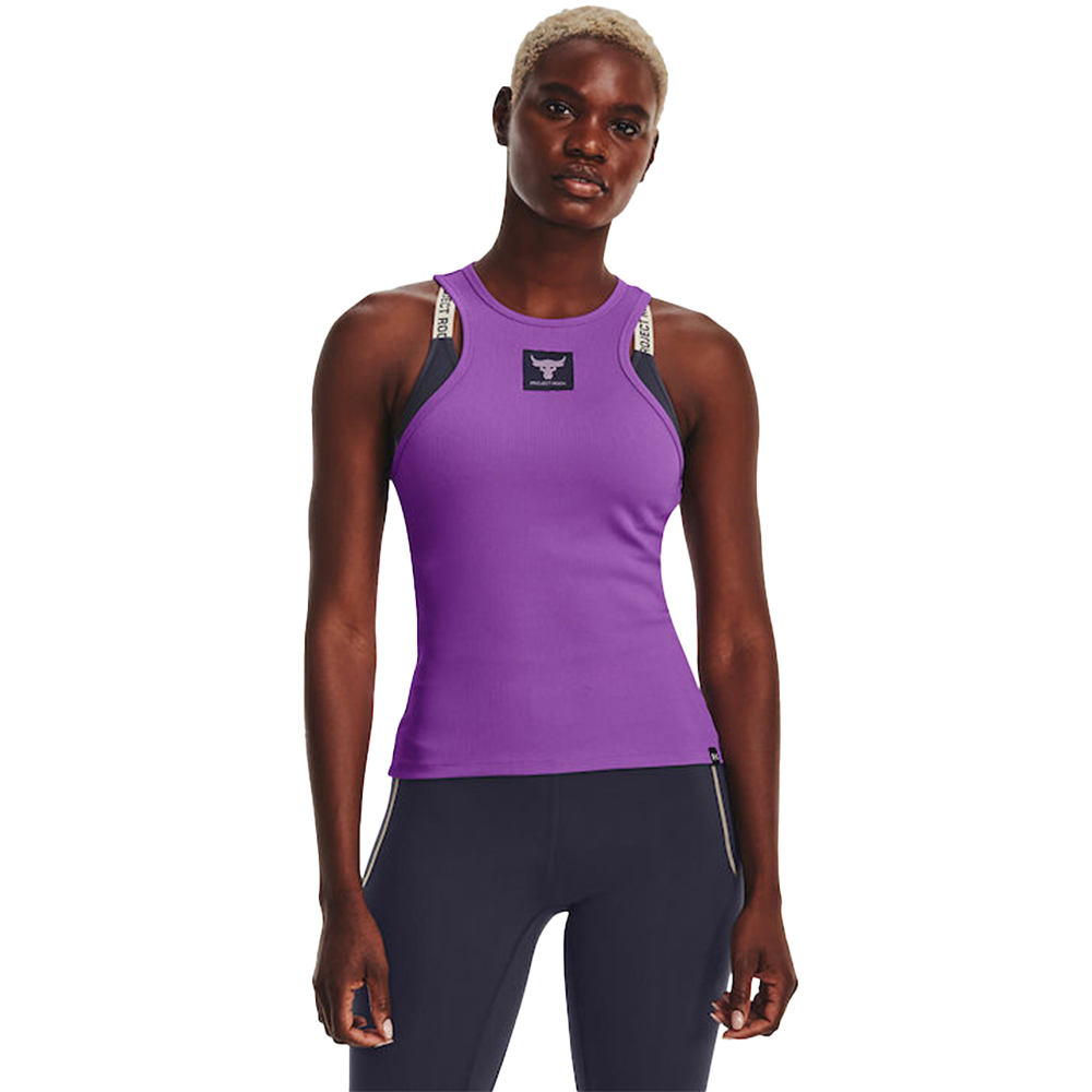 UNDER ARMOUR Women's Project Rock Ribbed Tank Tee Γυναικεία Αμάνικη Μπλούζα - 1