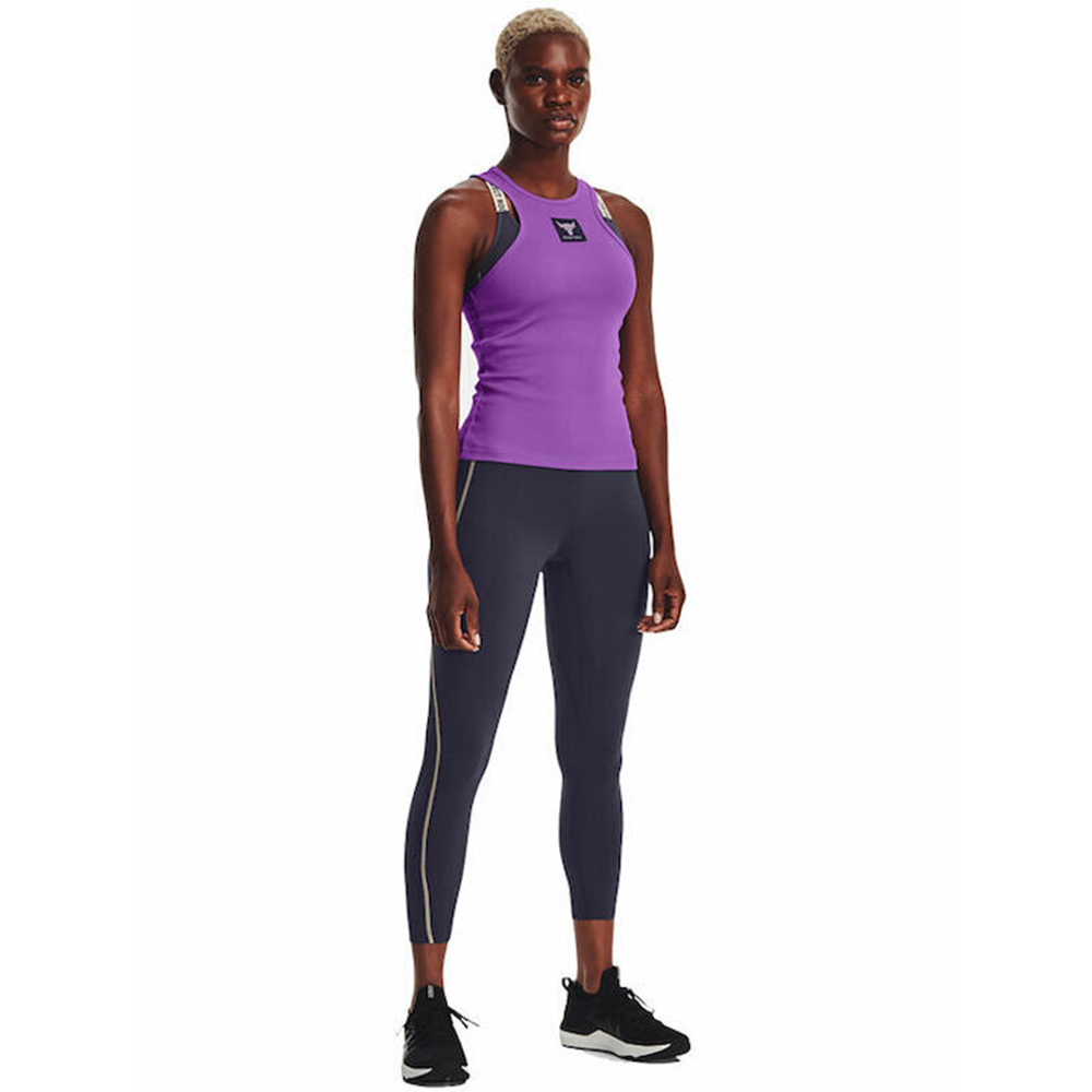 UNDER ARMOUR Women's Project Rock Ribbed Tank Tee Γυναικεία Αμάνικη Μπλούζα - 3