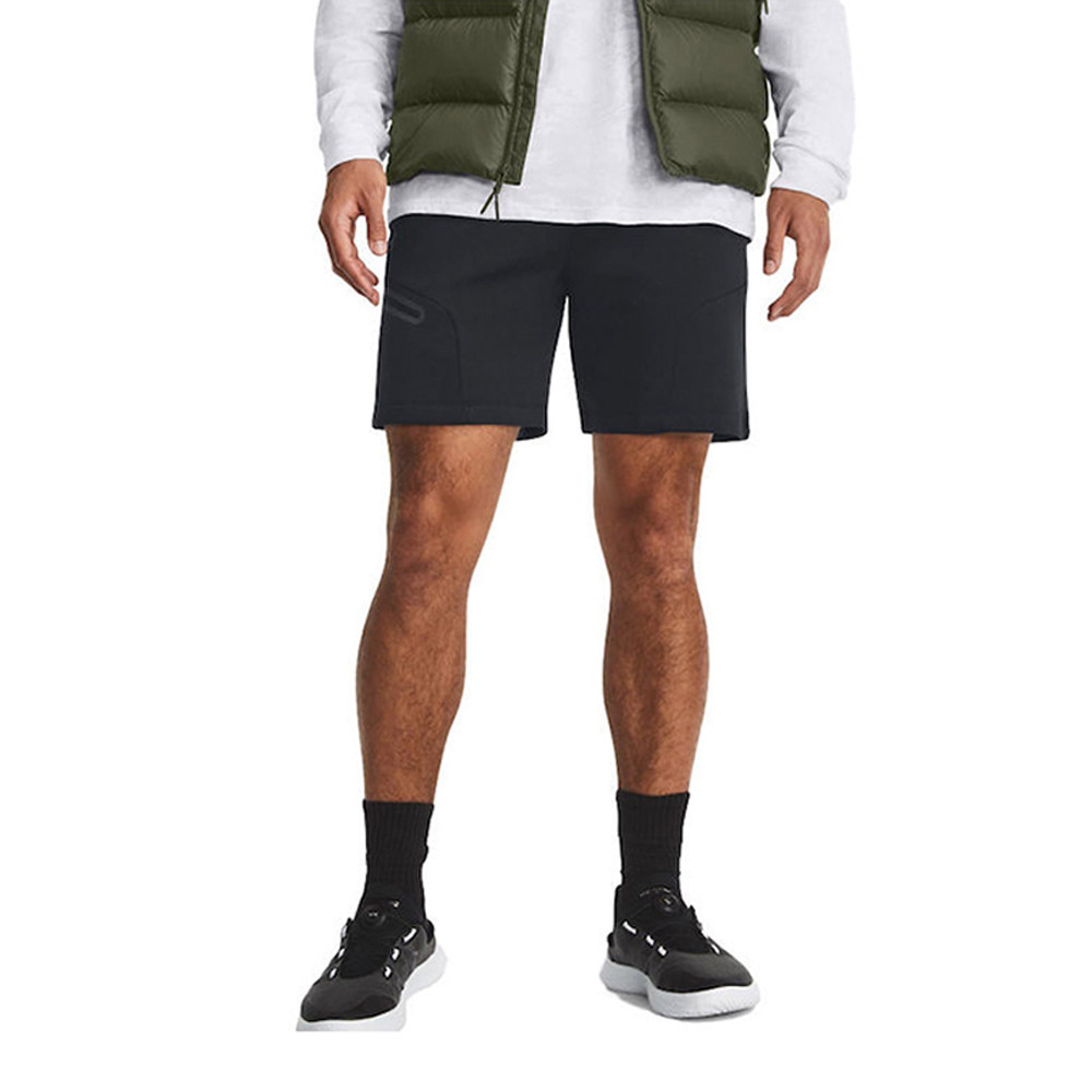 UNDER ARMOUR  Unstoppable Fleece Shorts Ανδρικό Αθλητικό Σορτσάκι - Μαύρο