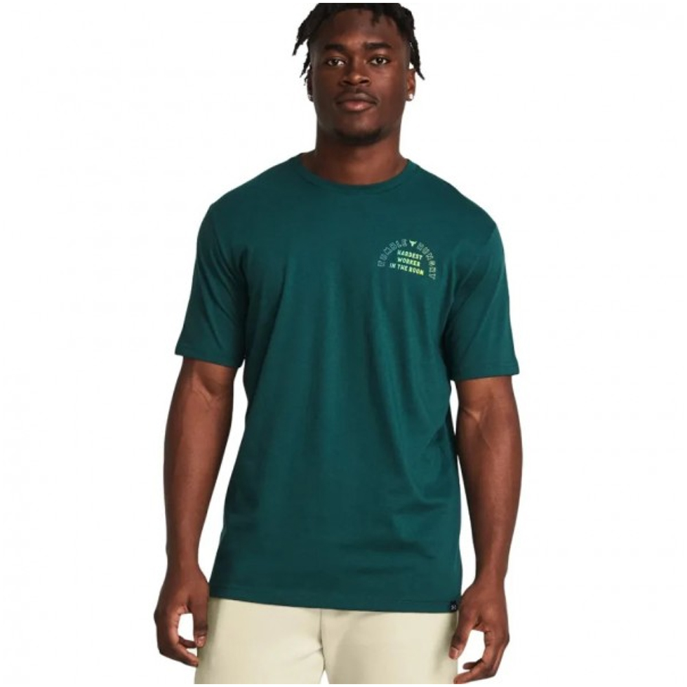 UNDER ARMOUR Project Rock H&H Graphic Short Sleeve Ανδρική Κοντομάνικη Μπλούζα - Πράσινο