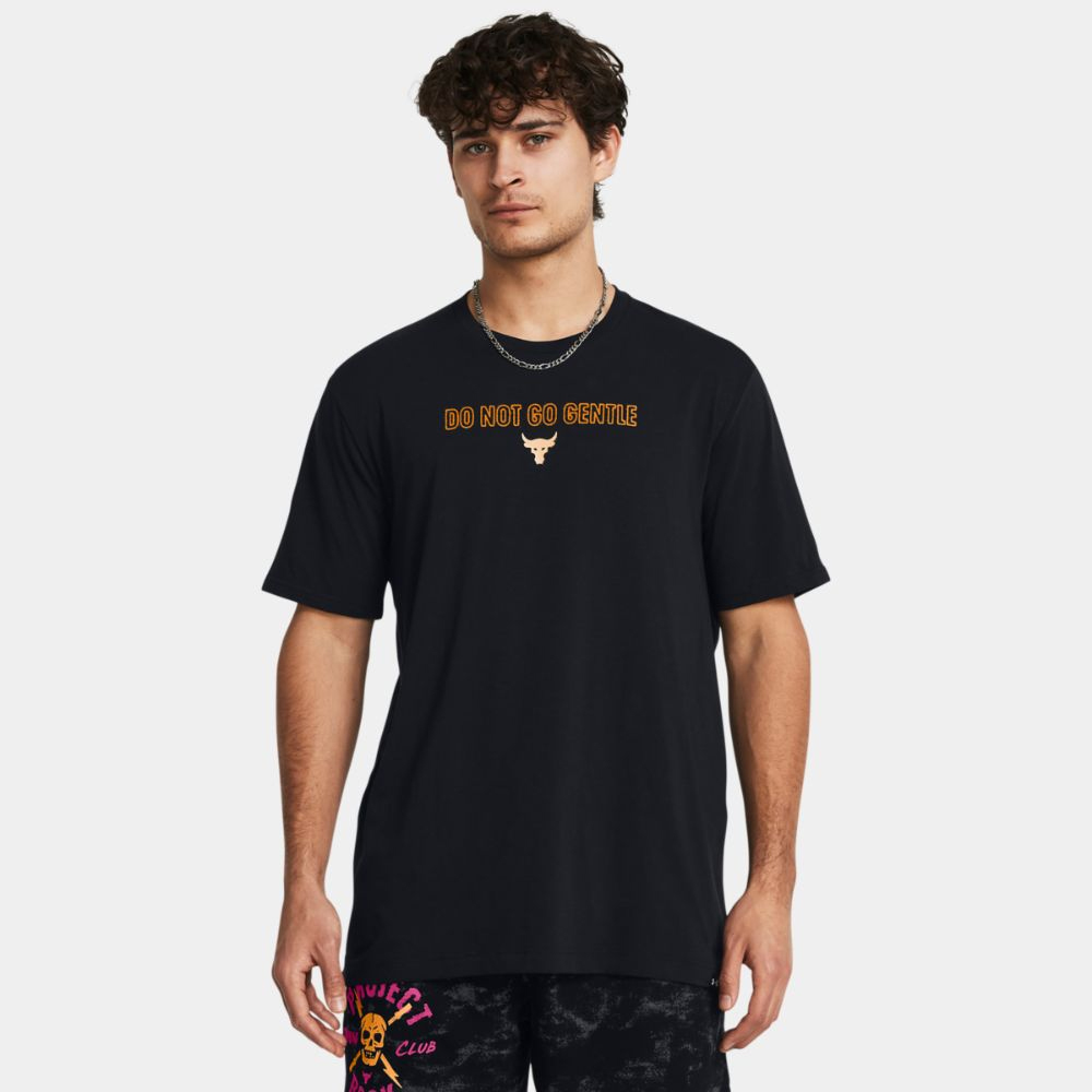 UNDER ARMOUR Project Rock Rage Graphic Short Sleeve Ανδρικό T-Shirt - Μαύρο